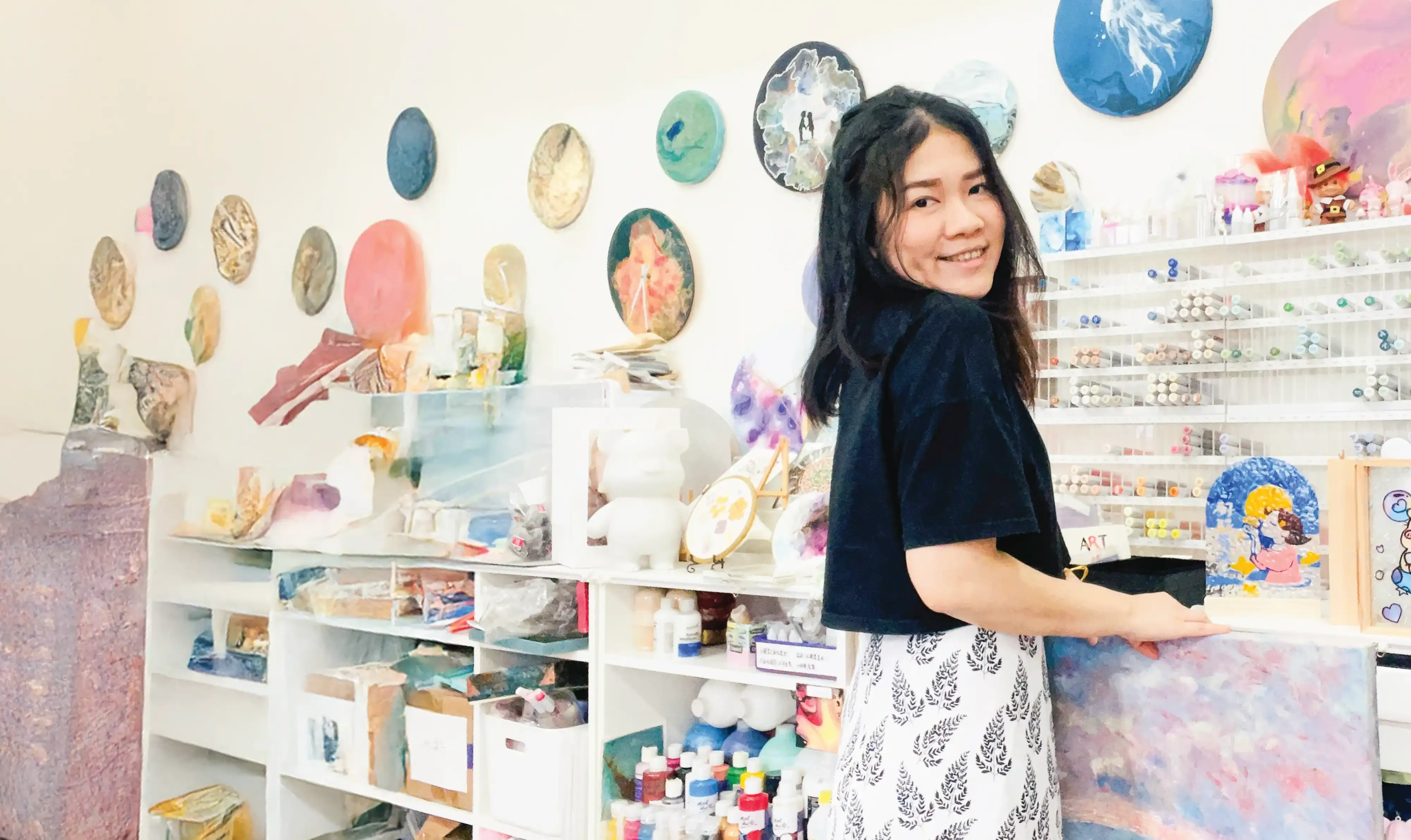 藝術療癒課|酒精墨流 / 心靈拼貼